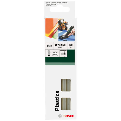 Colla in stick per plastica - BOSCH - 10 pezzi - 2609256D32