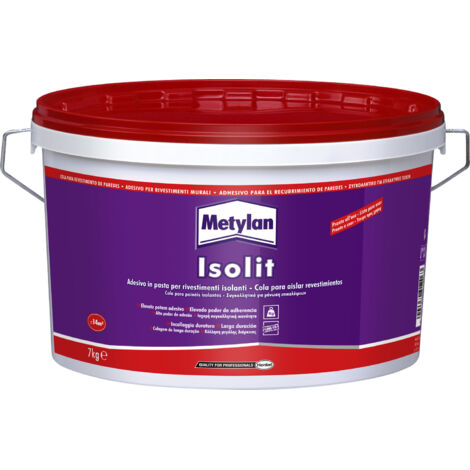 COLLA METYLAN ISOLIT RIVESTIMENTI ISOLANTI 7KG ADESIVO ACRILICO PER RIVESTIMENTI