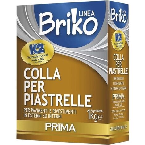 COLLA PER PIASTRELLE 1KG BRIKO K2