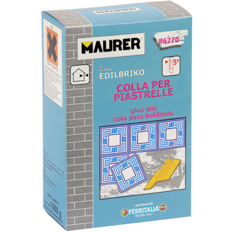 Colla per Piastrelle 5Kg Maurer  per Incollaggio di piastrelle, gres e ceramiche