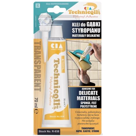 COLLA PER SPUGNA E POLISTIROLO 70ML - TQ R-938