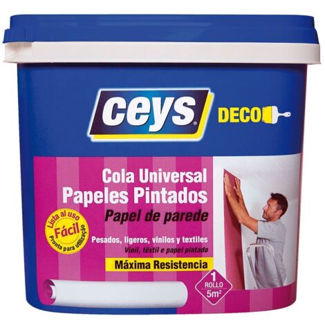 Colla Universale per Tutti i Tipi di Carta da Parati CEYS 1kg 504603