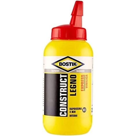 Colla vinilica Bostik Construct Legno Express Verniciabile Superforte da 250 ml