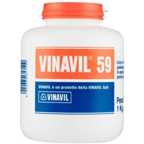 IDROWEB Colla vinilica "Vinavil 59" 1 kg adesivo legno vetro plastica cemento maiolica