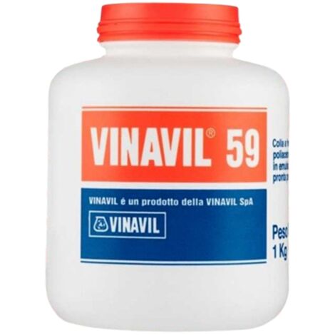 Colla vinilica "Vinavil 59" adesivo acetovinilico per incollaggio -1 Kg / 1 Pezzo