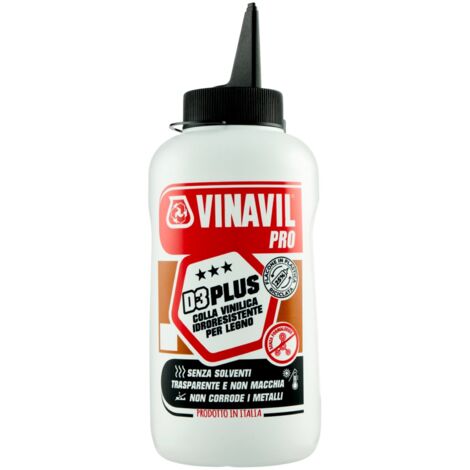Colla vinilica "Vinavil Pro Plus" adesivo acetovinilico per fissaggio 750 gr
