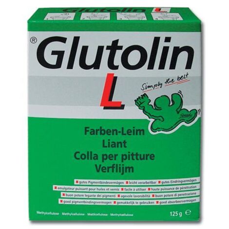 COLLA X PITTURE GLUTOLIN VERDE 125GR
