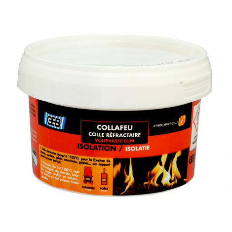 Colle mastic réfractaire Collafeu 300g GEB - plusieurs modèles disponibles
