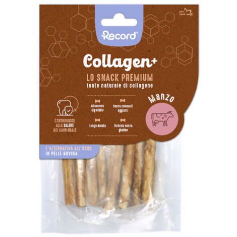 Collagen più  10 Stick manzo per cani 12 confezioni x 60 g cad. - XS/S