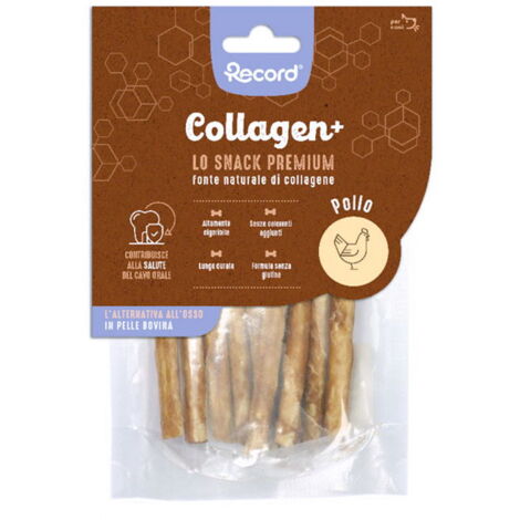 Collagen più  10 Stick pollo per cani 12 confezioni x 60 g cad. - XS/S