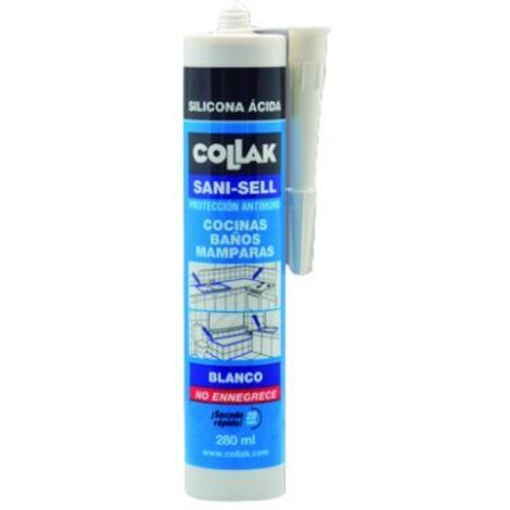 COLLAK 40802  Silicone acido SANI-SELL bianco 280ml