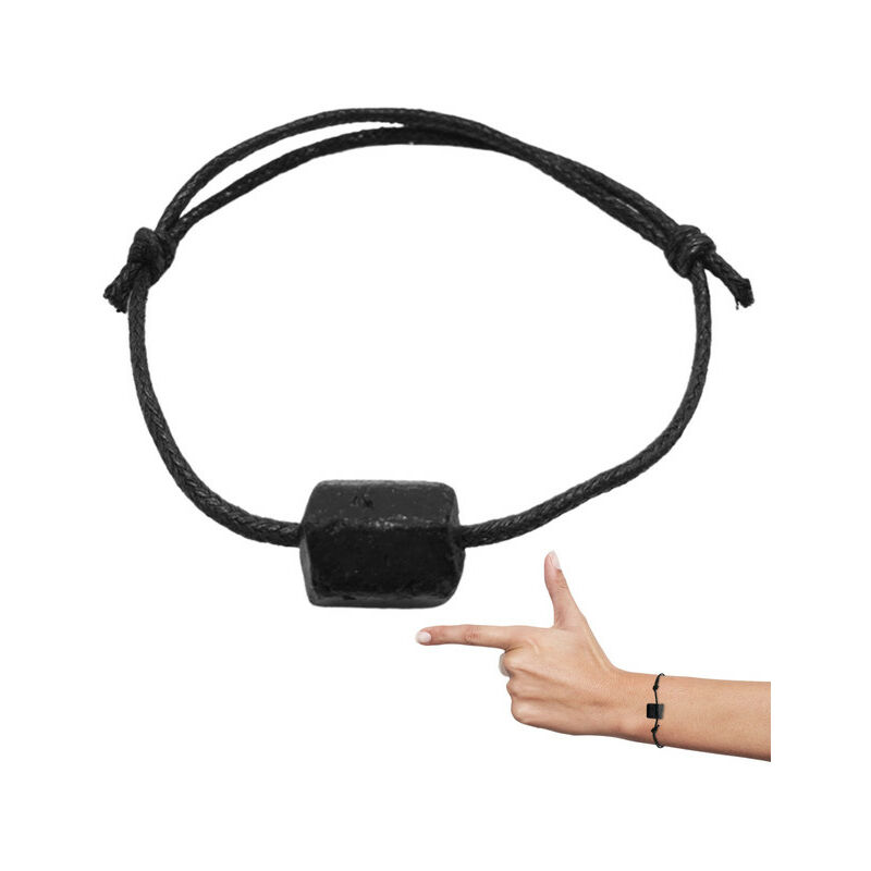 Collana di cristallo di tormalina nera collana di