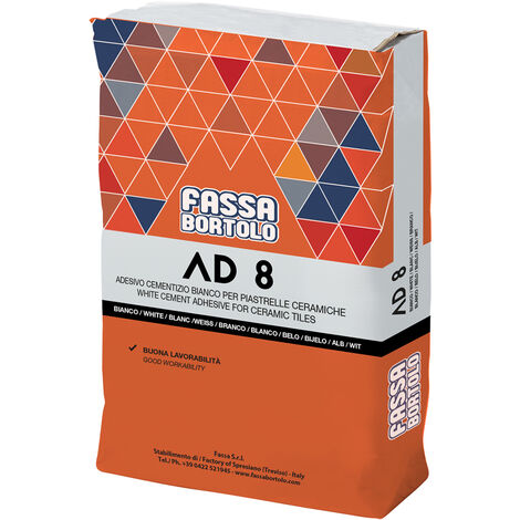 Collante monocomponente 'ad8' kg. 5 (5 pezzi) FASSABORTOLO