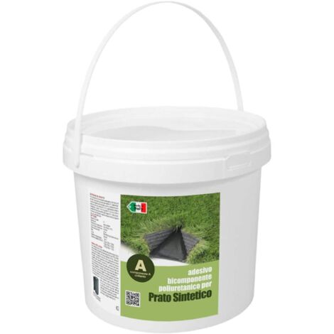 Collante per prato sintetico colla erbetta artificiale 20 mtq mastice bicomponente Kg 5