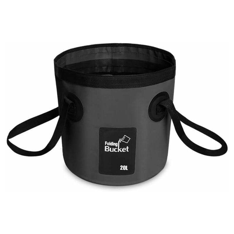 Collapsible Bucket, 20 Liters Collapsible Bucket Portable Collapsible Wash Basin Bucket for Travel, Hiking, Fishing, Boating, Gardening
