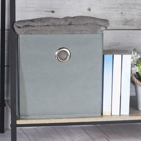 Collapsible Storage Boxes - Set of 6 Grey | M&W - Grey