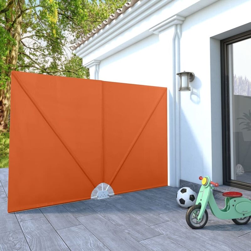 Vidaxl - Collapsible Terrace Side Awning Terracotta 240x160 Cm