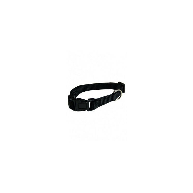 

Collares para perros, collar ajustable nylon 10mmx20-30cm, negro