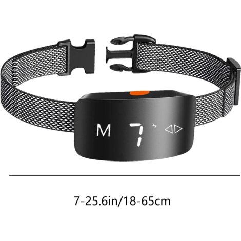 Collar antiladridos ajustable para perros, resistente al agua IP65, con detección de ladridos para duchas caninas y actividades al aire libre.