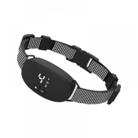 Collar antiladridos para perros, automático, con 7 niveles de sensibilidad, vibración (0-8), modo de descarga y sonido, resistente al agua IP67 y recargable (negro)