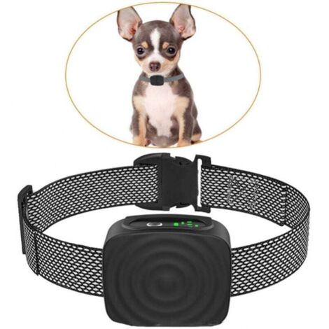 Collar antiladridos recargable sin descarga para perros pequeños y medianos (2,3-6,8 kg), sensibilidad y resistencia ajustables.