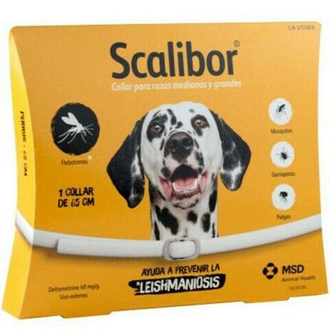 Collar antiparasitario Scalibor 65 cms | Collar contra pulgas y garrapatas para perros | Collar anti-pulgas