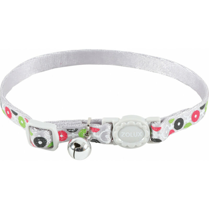 

Collar ARROW nylon ajustable de 17 a 30 cm. gris . para gato.