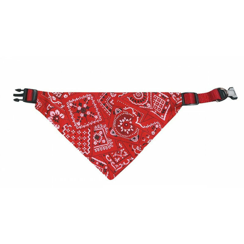 

Collar bandana, 25 a 40 cm x 15 Mm, Rojo, para perros.