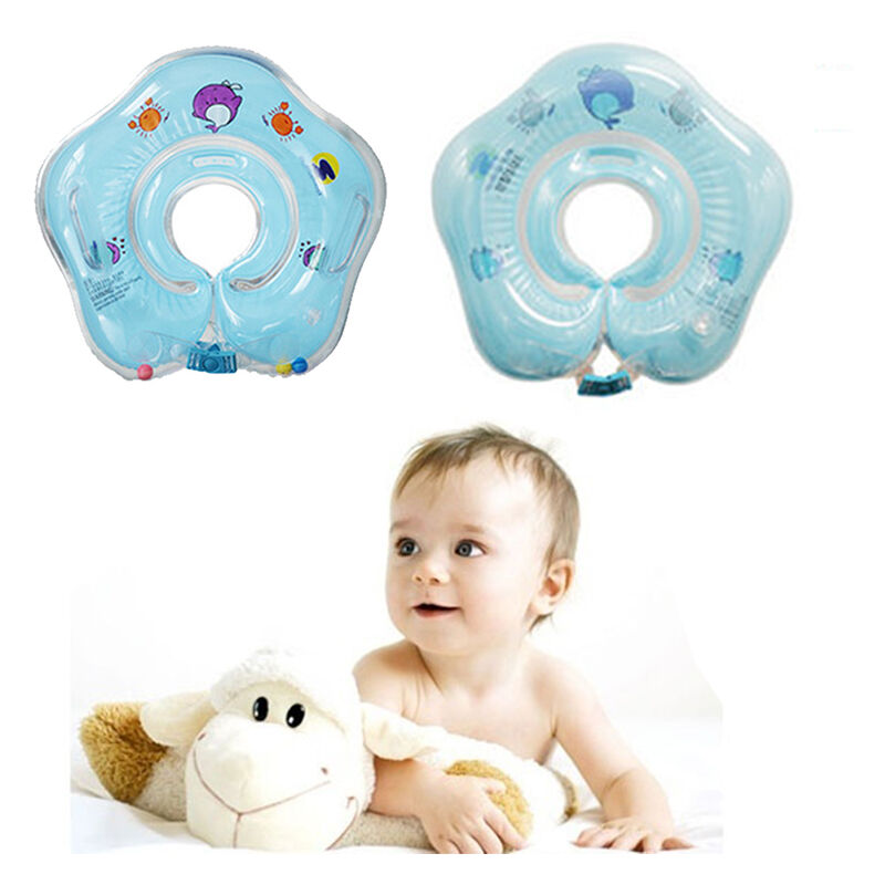 

Collar Bebé Natación Cuello Flotador Anillo de baño infantil Seguridad ajustable 1-18 meses | Azul