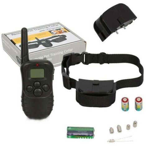 KZQ Collar de adiestramiento eléctrico para perros con pitido, vibración y descarga eléctrica, resistente al agua, recargable y con alcance de hasta 300 metros.