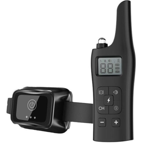 Collar de adiestramiento para perros con control remoto de 800 m, RGHS IP67, impermeable, recargable, antiladridos, con vibración y sonido para perros pequeños, medianos y grandes.