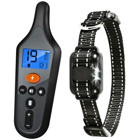 Collar de adiestramiento recargable para perros con funciones de vibración, sonido y luz, resistente al agua IPX67, apto para todos los perros - OTROS