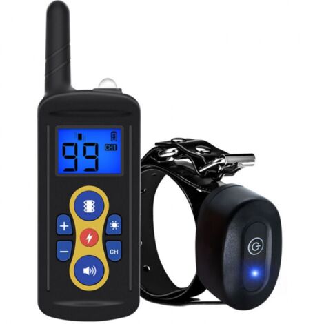 Collar de adiestramiento recargable para perros, resistente al agua y a los ladridos de largo alcance, dispositivo antiladridos, collar antiladridos