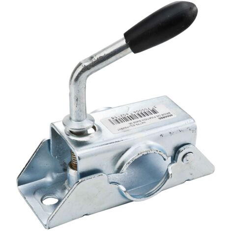 Collar Con Bisagra Para Rueda Jockey - Diámetro 48 Mm, Distancia Montaje 105 Mm, Para Caravanas, Remolques