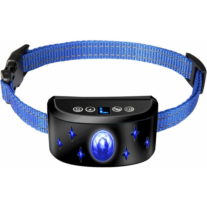 

Collar de control para perros collar de entrenamiento automático con modos de ruido / vibración / choque, 7 niveles de sensibilidad, recargable e