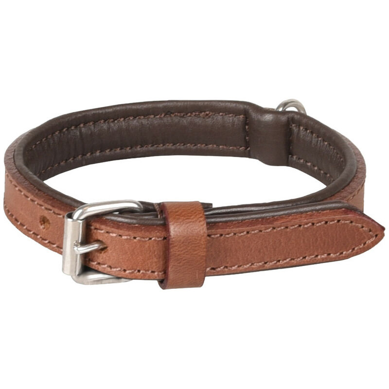

Collar de cuero ARIZONA marrón. Talla XS/S 23-27 cm. para perro.