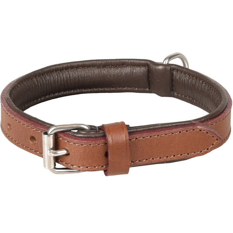 

Collar de cuero ARIZONA marrón. Tamaño S/M 30-37 cm. para el perro.