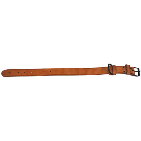Collar de cuero liso 16 - 3,8x65 cm