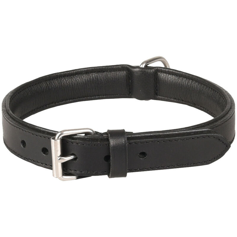 

Collar de cuero negro ARIZONA. Talla L/XL 42-51 cm. para perro.