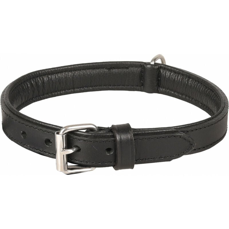 

Collar de cuero negro ARIZONA. Talla M 36-42 cm. para perro.