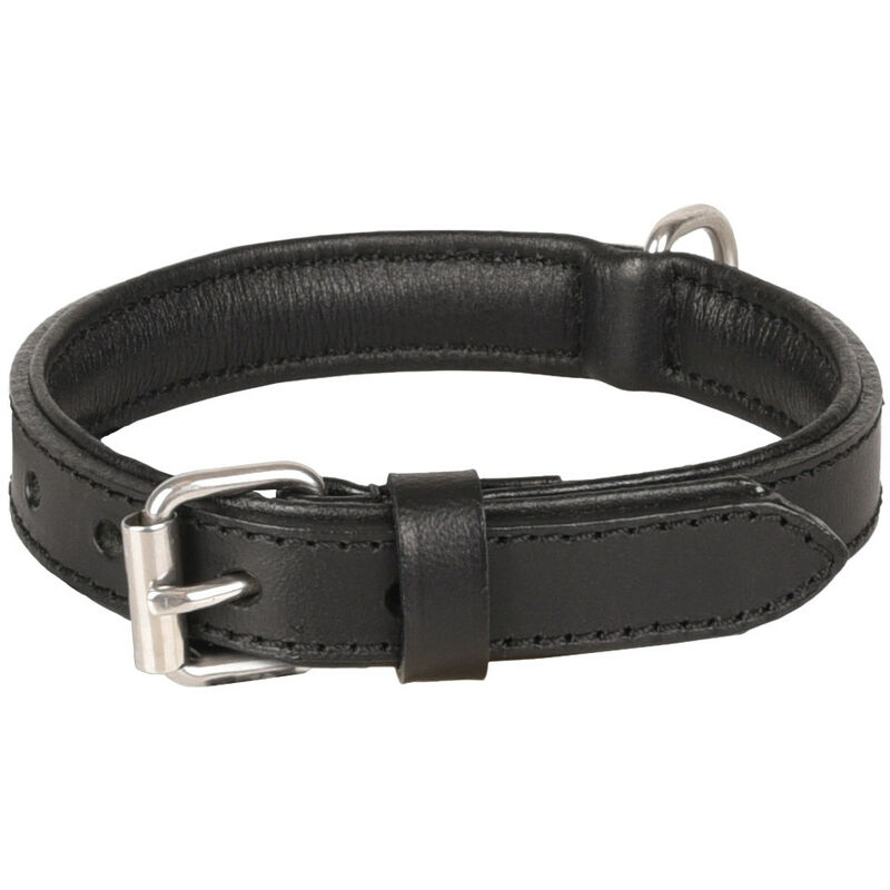 

Collar de cuero negro ARIZONA. Talla S 26-32 cm. para perro.