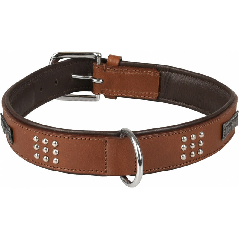 

Collar de cuero SEDONA marrón. talla XXL 51-60 cm. para perro.