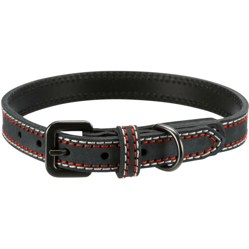

Collar de cuero. tamaño L-XL. color antracita. dimensión: 52-61 cm/30 mm para el perro.