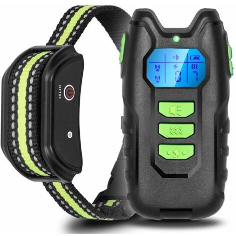 Collar de entrenamiento para perros recargable con control remoto y alcance de 300 m, collar eléctrico resistente al agua IP67 con vibración y descarga