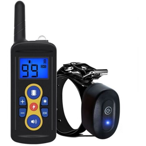 Collar de entrenamiento recargable para perros, resistente al agua y a los ladridos de largo alcance, dispositivo antiladridos, collar antiladridos