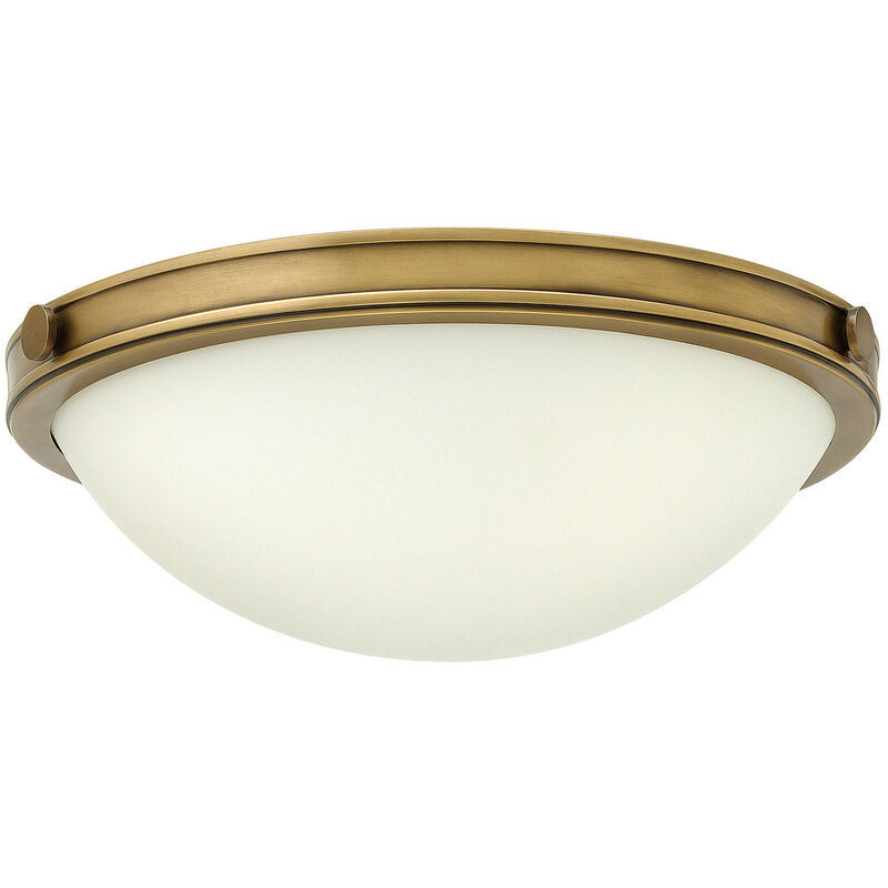 

Elstead Collier - Plafón de techo pequeño de 2 luces, latón, E27