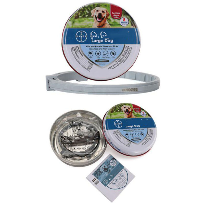 

Collar de mosquitos para mascotas para gatos y perros, collar de mosquitos ajustable para prevenir piojos, ácaros y medicamentos para pulgas,