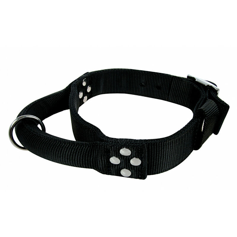 

Zolux - Collar de nylon con mango T 60. negro. tamaño del cuello. de 39,5 a 49,5 cm. para el perro.