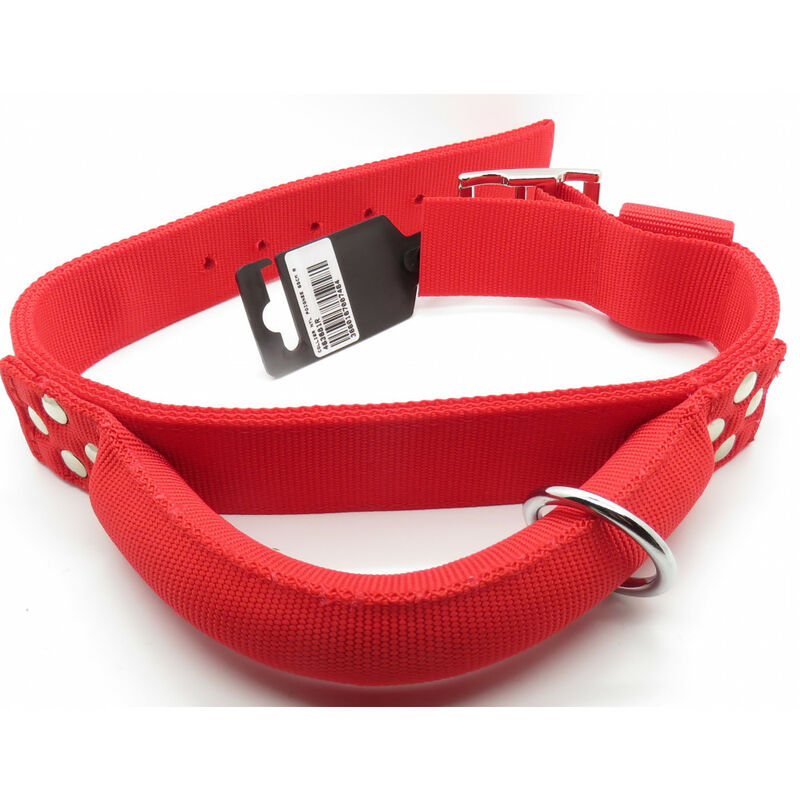 

Collar de nylon con mango T 65. rojo. tamaño de cuello. de 45 a 55 cm. para perro.