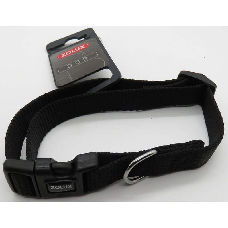 

collar de nylon. tamaño 30 - 40 cm. 15 mm. color negro. para perro.